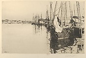 Quiet Afternoon, Gloucester, Charles Adams Platt American, Etching; first state
