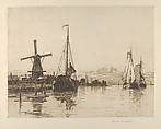 Afternoon on the Maas, Charles Adams Platt  American, Etching on zinc; published state