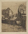A Corner of Portland, Charles Adams Platt  American, Etching; first state