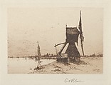 A Windmill, Charles Adams Platt  American, Etching; only state