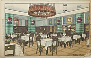 National Railway Station Restaurant, Vienna X, Josef Pohl (Restaurant Staatsbahnhof, Wien X, Josef Pohl), Gustav Kalhammer  Austrian, Color lithograph
