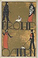 Happy Easter! (Frohe Ostern!), Arnold Nechansky Austrian, Color lithograph