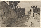 Rue du Mon Cenis, Monmartre, Charles Adams Platt American, Etching; only state