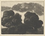 Hill of Oaks, Ernest Haskell  American, Mezzotint
