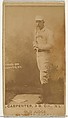 Warren William "Hick" Carpenter, 3rd Base, Cincinnati, from the Old Judge series (N172) for Old Judge Cigarettes, Goodwin & Company, Albumen photograph