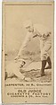 Warren William "Hick" Carpenter, 3rd Base, Cincinnati, from the Old Judge series (N172) for Old Judge Cigarettes, Goodwin & Company, Albumen photograph