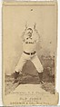 John Stewart "Pop" Corkhill, Center Field, Cincinnati, from the Old Judge series (N172) for Old Judge Cigarettes, Goodwin & Company, Albumen photograph