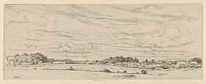 Boubier's Field, Ernest Haskell American, Etching