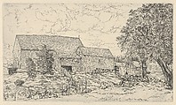 The Barn, Ernest Haskell  American, Etching