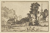 Kennebec Homestead, Ernest Haskell American, Etching and engraving