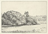Pond and Willows, Ernest Haskell  American, Etching