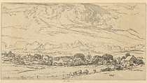 New Meadows Farms, Ernest Haskell  American, Etching and drypoint