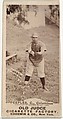 James Elsworth "Jimmy" Peoples, Catcher, Cleveland, from the Old Judge series (N172) for Old Judge Cigarettes, Goodwin & Company, Albumen photograph