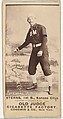 Daniel Eckford "Ecky" Stearns, 1st Base, Kansas City Cowboys, from the Old Judge series (N172) for Old Judge Cigarettes, Goodwin & Company, Albumen photograph