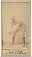 William C. Crossley, Catcher, Milwaukee, from the Old Judge series (N172) for Old Judge Cigarettes, Goodwin & Company, Albumen photograph