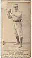 William C. Crossley, Catcher, Milwaukee, from the Old Judge series (N172) for Old Judge Cigarettes, Goodwin & Company, Albumen photograph