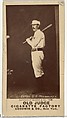 Ezra Ballou Sutton, 3rd Base, Milwaukee, from the Old Judge series (N172) for Old Judge Cigarettes, Goodwin & Company, Albumen photograph