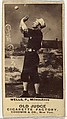 Frank D. Wells, Pitcher, Milwaukee, from the Old Judge series (N172) for Old Judge Cigarettes, Goodwin & Company, Albumen photograph