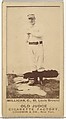Jocko Milligan, Catcher, St. Louis Browns, from the Old Judge series (N172) for Old Judge Cigarettes, Goodwin & Company, Albumen photograph