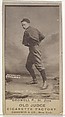 William Theodore "Billy" Crowell, Pitcher, St. Joseph Clay Eaters, from the Old Judge series (N172) for Old Judge Cigarettes, Goodwin & Company, Albumen photograph