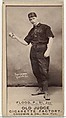 Thomas J. Flood, Pitcher, St. Joseph Clay Eaters, from the Old Judge series (N172) for Old Judge Cigarettes, Goodwin & Company, Albumen photograph