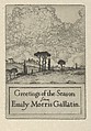 Greetings of the Season from Emily Morris Gallatin, Ernest Haskell  American, Etching and engraving