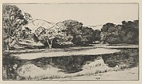Large Pool, Ernest Haskell  American, Drypoint
