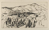 Old Grizzly, Ernest Haskell American, Drypoint