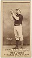 H. Smith, Shortstop, St. Joseph Clay Eaters, from the Old Judge series (N172) for Old Judge Cigarettes, Goodwin & Company, Albumen photograph
