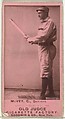 George W. McVey, Catcher, Denver, from the Old Judge series (N172) for Old Judge Cigarettes, Goodwin & Company, Albumen photograph