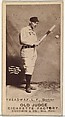 George B. Treadway, Left Field, Denver, from the Old Judge series (N172) for Old Judge Cigarettes, Goodwin & Company, Albumen photograph