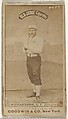 Abram Harding "Hardy" Richardson, Left Field, Detroit Wolverines, from the Old Judge series (N172) for Old Judge Cigarettes, Goodwin & Company, Albumen photograph