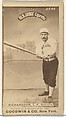 Abram Harding "Hardy" Richardson, Left Field, Detroit Wolverines, from the Old Judge series (N172) for Old Judge Cigarettes, Goodwin & Company, Albumen photograph