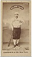 John Charles "Jack" Rowe, Shortstop, Detroit Wolverines, from the Old Judge series (N172) for Old Judge Cigarettes, Goodwin & Company, Albumen photograph