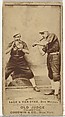 Harry "Doc" Sage and Bill Van Dyke, Des Moines Prohibitionists, from the Old Judge series (N172) for Old Judge Cigarettes, Goodwin & Company, Albumen photograph