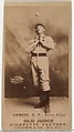 C. Frank Genins, Center Field, Sioux City Corn Huskers, from the Old Judge series (N172) for Old Judge Cigarettes, Goodwin & Company, Albumen photograph