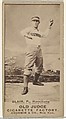 William Ellsworth "Bill" Blair, Pitcher, Hamilton Hams, from the Old Judge series (N172) for Old Judge Cigarettes, Goodwin & Company, Albumen photograph