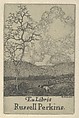 Ex Libris Russell Perkins, Ernest Haskell  American, Etching and engraving
