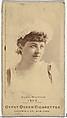 Sadie Martinot, from the Actors and Actresses series (N171) for Gypsy Queen Cigarettes, Goodwin & Company, Albumen photograph
