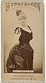 Mlle. Theo, Paris, from the Actors and Actresses series (N171) for Gypsy Queen Cigarettes, Goodwin & Company, Albumen photograph