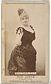 Mlle. Theo, Paris, from the Actors and Actresses series (N171) for Old Judge Cigarettes, Goodwin & Company, Albumen photograph