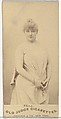 Mlle. Theo, Paris, from the Actors and Actresses series (N171) for Old Judge Cigarettes, Goodwin & Company, Albumen photograph