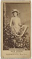 Bessie Cleveland, from the Actors and Actresses series (N171) for Old Judge Cigarettes, Goodwin & Company, Albumen photograph