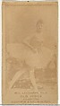 Mlle. Legrande, Paris, from the Actors and Actresses series (N171) for Old Judge Cigarettes, Goodwin & Company, Albumen photograph