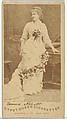 Emma Abbott, from the Actors and Actresses series (N171) for Gypsy Queen Cigarettes, Goodwin & Company, Albumen photograph