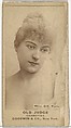 Mlle. Bie, Paris, from the Actors and Actresses series (N171) for Old Judge Cigarettes, Goodwin & Company, Albumen photograph