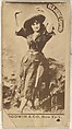 Annie Pixley, from the Actors and Actresses series (N171) for Old Judge Cigarettes, Goodwin & Company, Albumen photograph