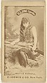 Mattie Rudisill, from the Actors and Actresses series (N171) for Old Judge Cigarettes, Goodwin & Company, Albumen photograph