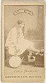 Lydia Yeamana, from the Actors and Actresses series (N171) for Old Judge Cigarettes, Goodwin & Company, Albumen photograph