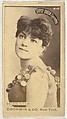 Bessie Fitch, from the Actors and Actresses series (N171) for Gypsy Queen Cigarettes, Goodwin & Company, Albumen photograph